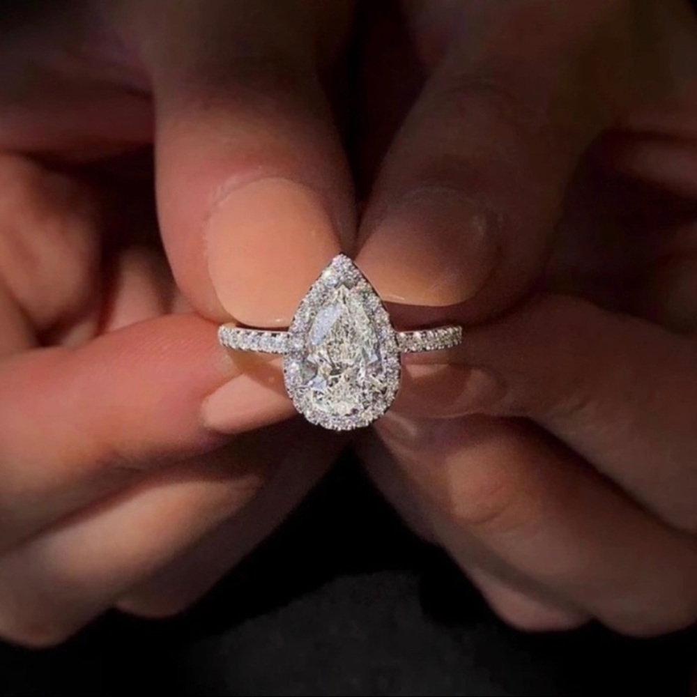 White Sapphire Simulated Ring